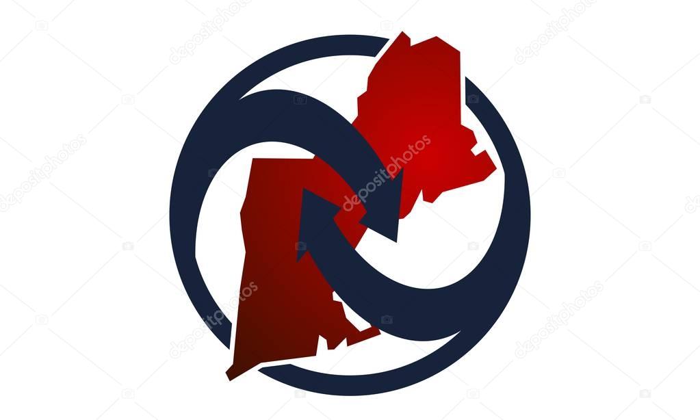 New England Traveling Logo Design Template Vector