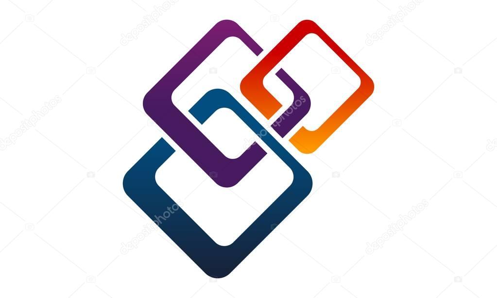 Chain Connections Logo Design Template Vector