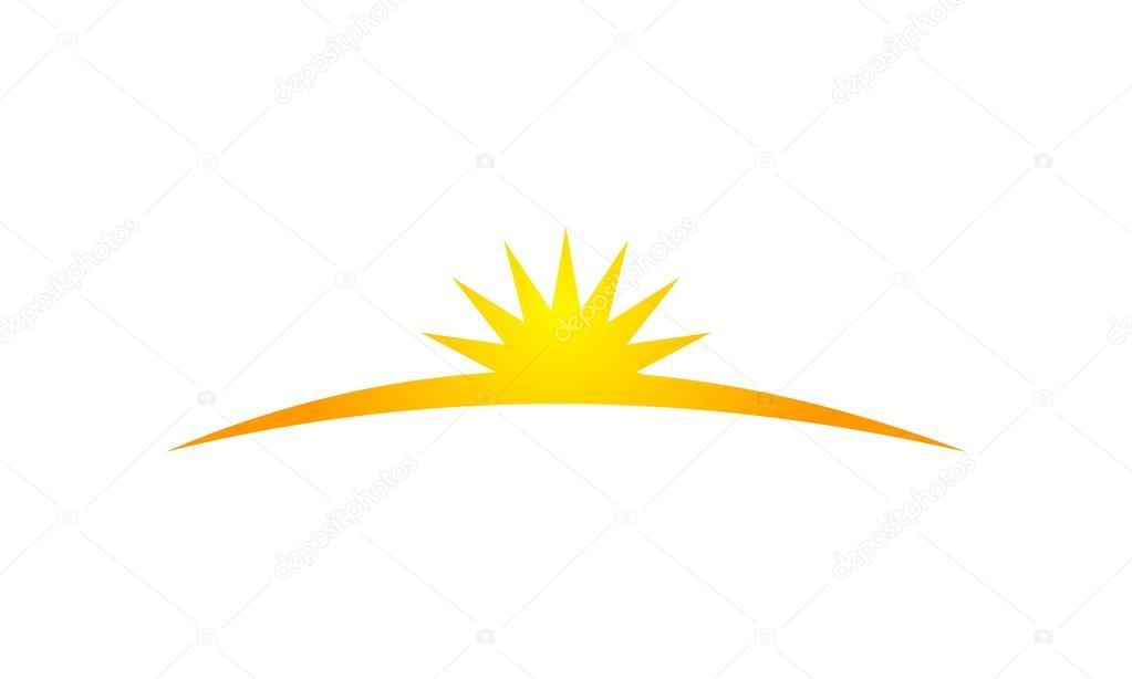 Sun Shine Logo Design Template Vector