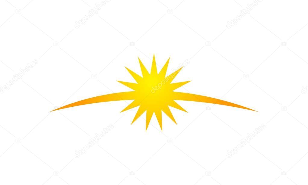 Sun Shine Logo Design Template Vector