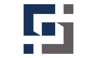 Mektup Ps Logo tasarım şablonu vektör