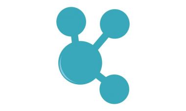 Bağlantı Logo tasarım şablonu vektör