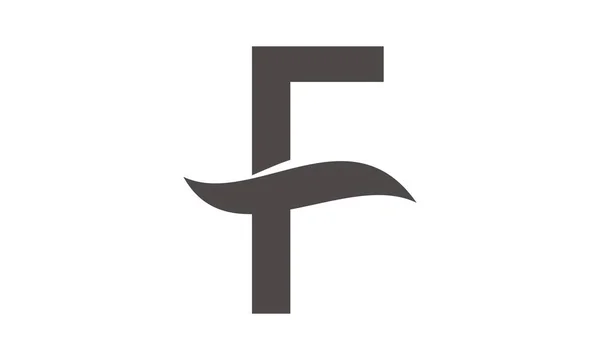Lettre f modèle de conception de logo vecteur — Image vectorielle