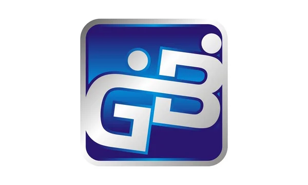 Litery Gb Logo szablon wektor — Wektor stockowy