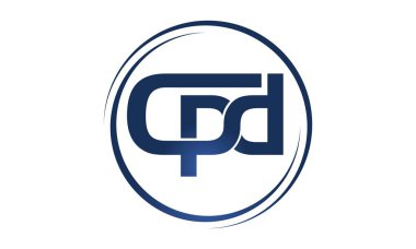Mektup Cpd Logo tasarım şablonu vektör
