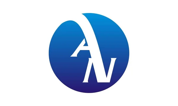 Carta AN Logo Plantilla de diseño Vector — Vector de stock