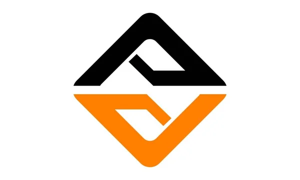 Brief Av Logo ontwerp sjabloon Vector — Stockvector