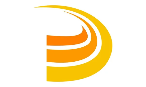 Bokstaven D Logo Design mall vektor — Stock vektor