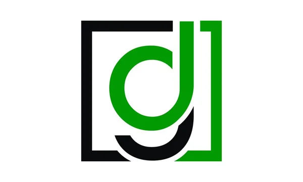 Mektup Dg Logo tasarım şablonu vektör