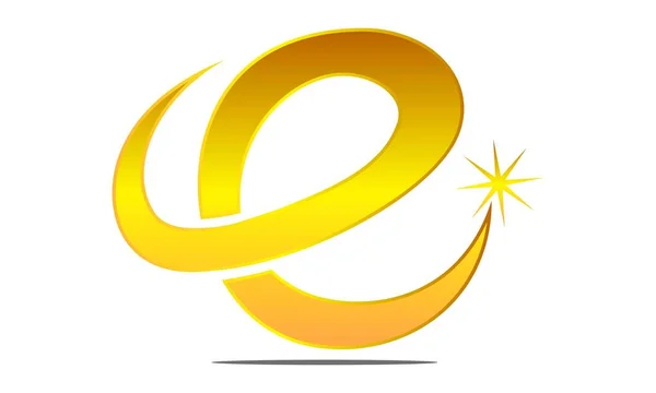 E harfinin Logo tasarım şablonu vektör — Stok Vektör