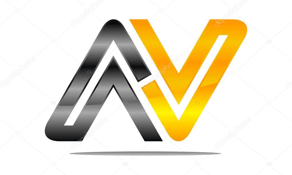 Letter AV Modern Logo Design Template Vector