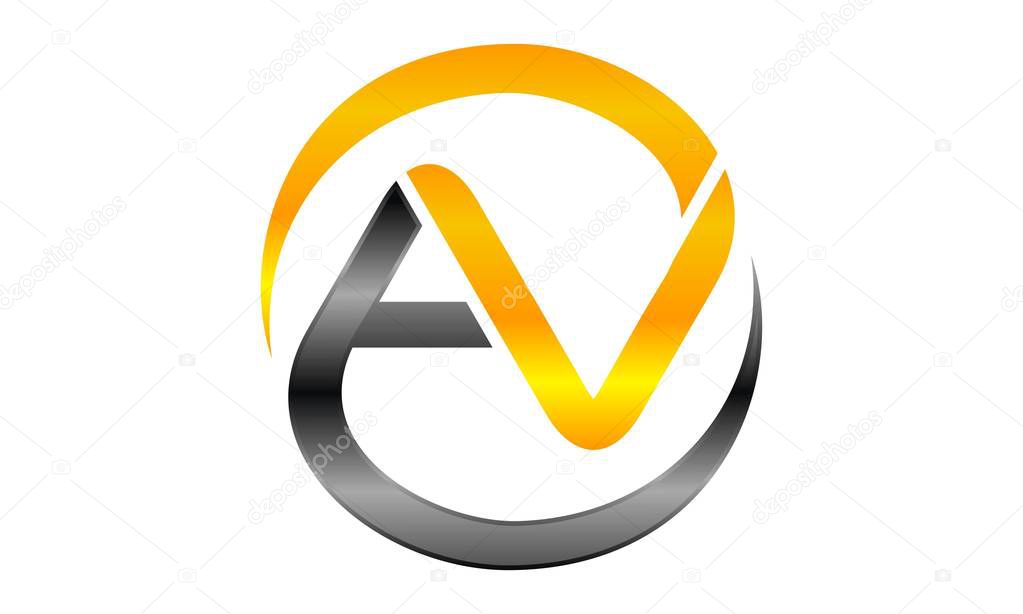 Letter AV Modern Logo Design Template Vector