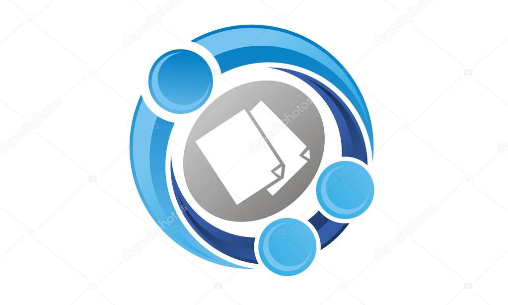 Mediation Logo Design Template Vector