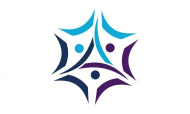 Başarı ekip çalışması Logo tasarım şablonu vektör