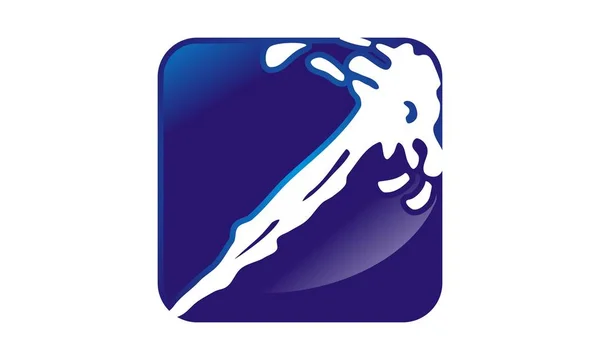 Вектор дизайна логотипа водяного брызга — стоковый вектор