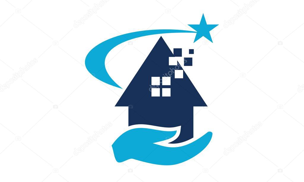 Success from Home Logo Design Template Vector