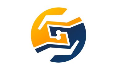 Teknoloji Logo tasarım şablonu vektör paylaşmak