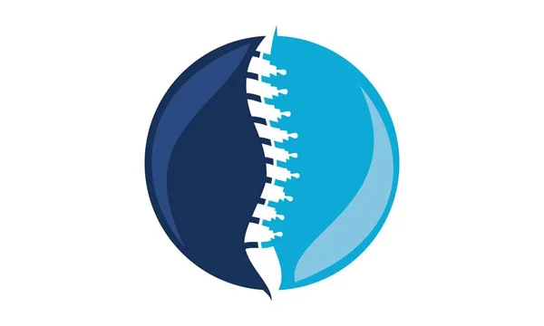 Icono de lesión espinal — Vector de stock