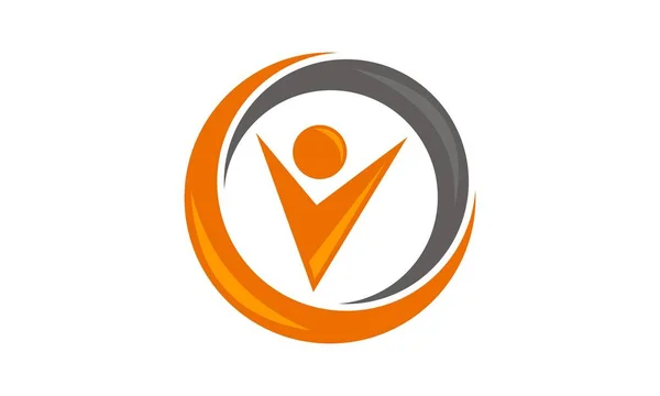 Framgång liv Logo Design mall vektor — Stock vektor
