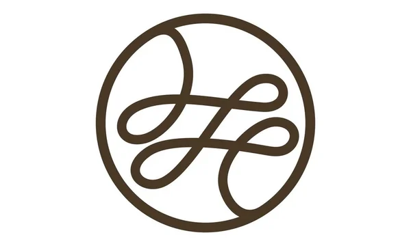 Vector de plantilla de diseño de logotipo de hilo de costura — Vector de stock