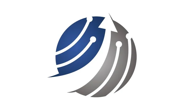 Modèle de conception de logo de développement technologique vecteur — Image vectorielle