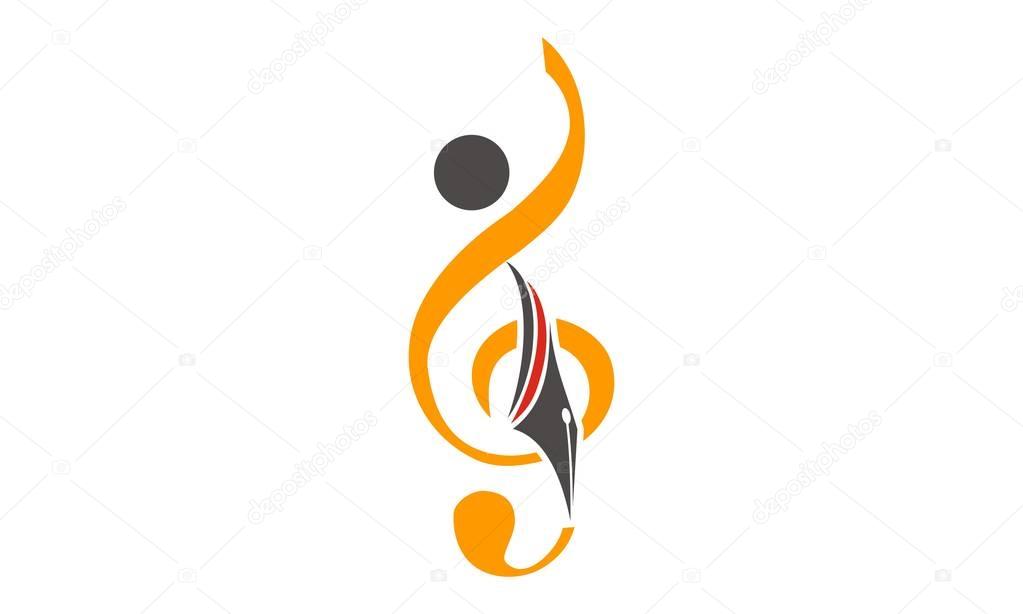 Music Education Logo Design Template Vector