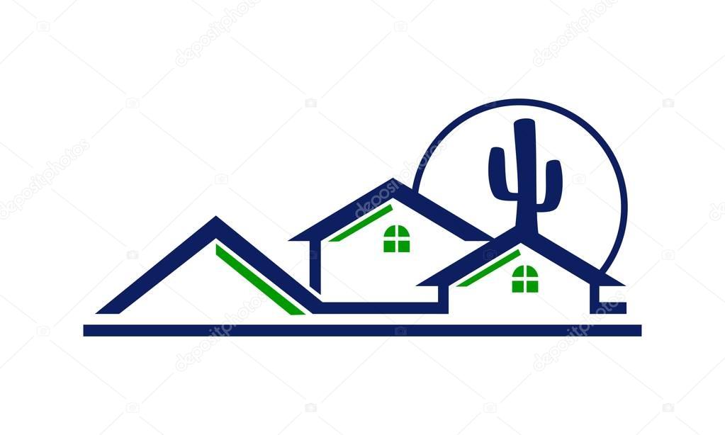 Real Estate Arizona Logo Design Template Vector