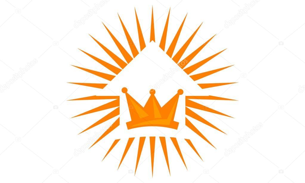 King Real Estate Logo Design Template Vector