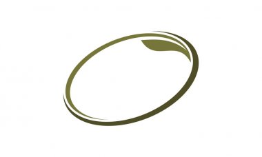 Logo tasarım şablonu vektör yaprak swoosh