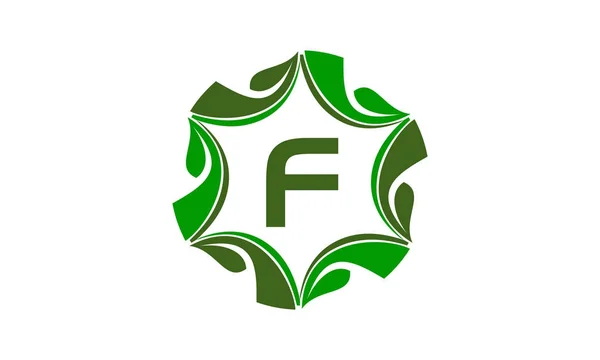 Centrum rozwiązań projektu Green początkowe F — Wektor stockowy