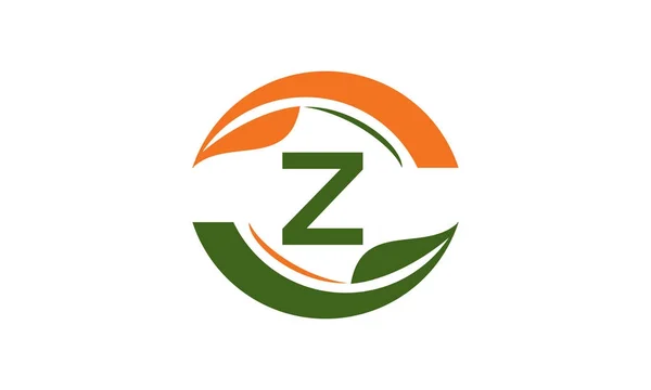 Green Project Solution Center Inicial Z — Vector de stock