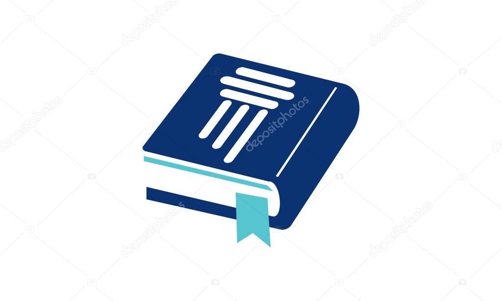 Justice Law Document Logo Design Template Vector