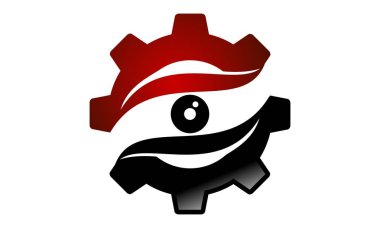 Sanayi vizyon Logo tasarım şablonu vektör