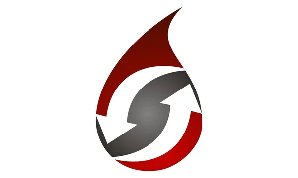Modelo de Design de Logotipo de Transfusão de Sangue — Vetor de Stock