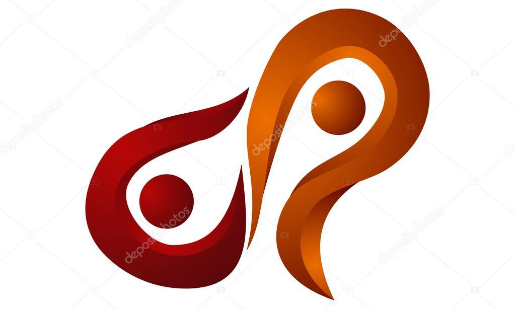 Infinity Motion Solution Logo Design Template Vector