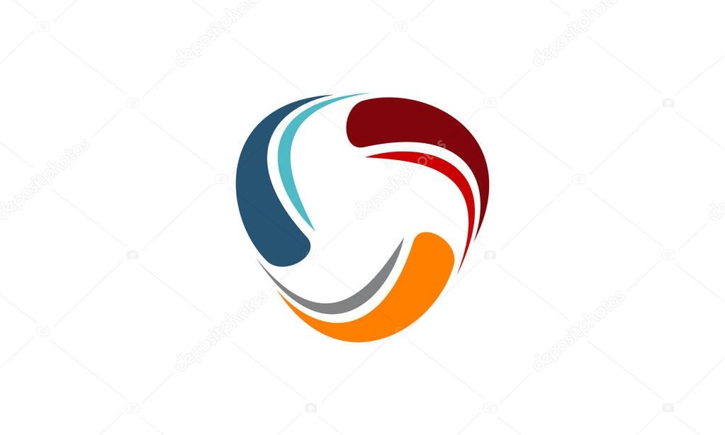 Infinity Motion Solution Logo Design Template Vector