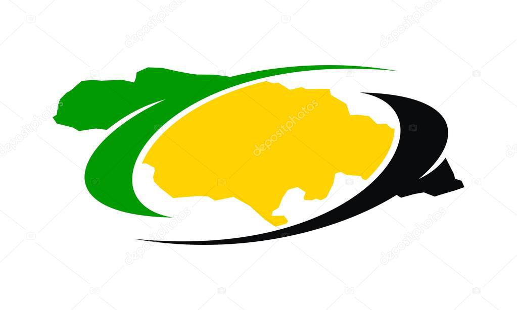 Jamaica Flower Logo Design Template Vector