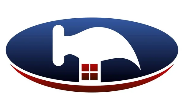 Dom naprawa logo projekt szablon wektor — Wektor stockowy