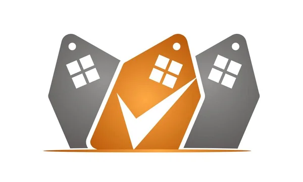 Accueil Shopping Logo Modèle de conception vectoriel — Image vectorielle
