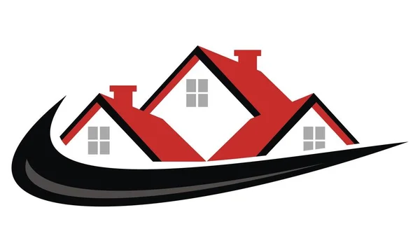 Dachvektor für Immobilien — Stockvektor
