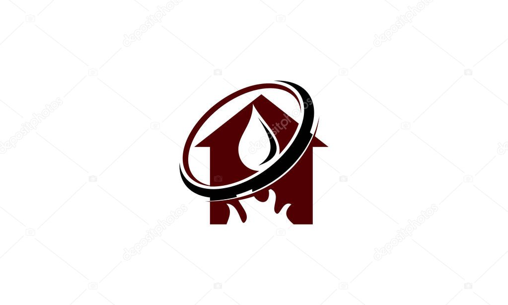 House restore from disaster Logo Design Template Vector
