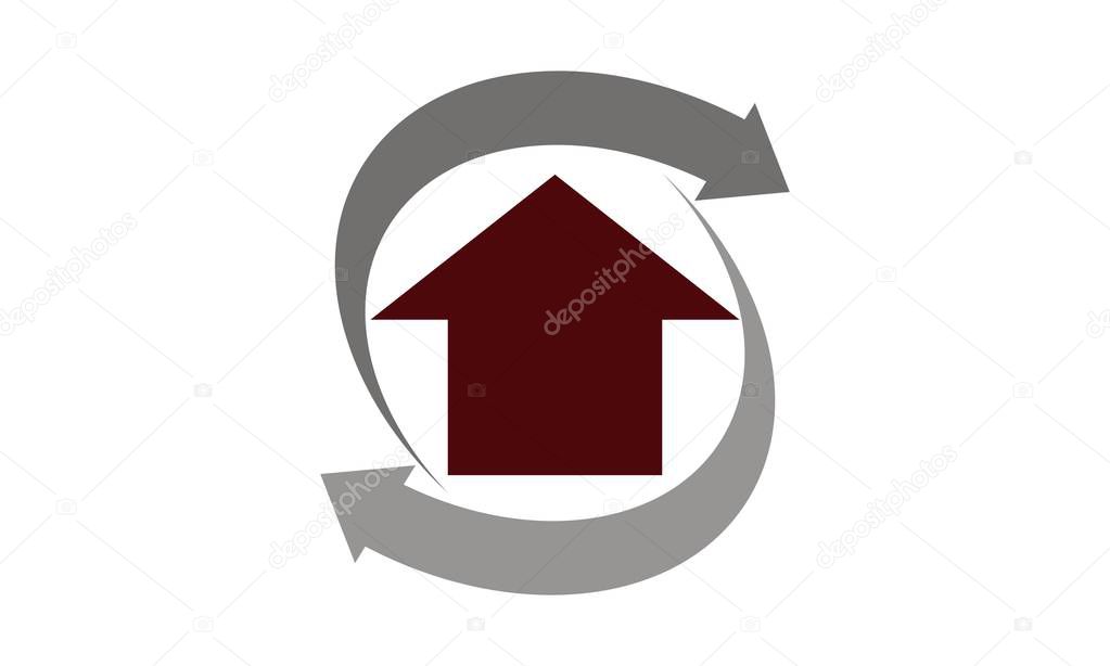 House Remodeling Logo Design Template Vector