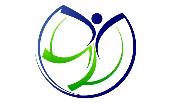Frihet Life Logo Design mall vektor — Stock vektor