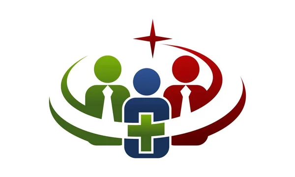 Υγείας Ένωσης λογότυπο σχεδιασμό πρότυπο διάνυσμα — Διανυσματικό Αρχείο