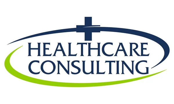 Healthcare Consulting Logo Design Template Vector — Stock Vector