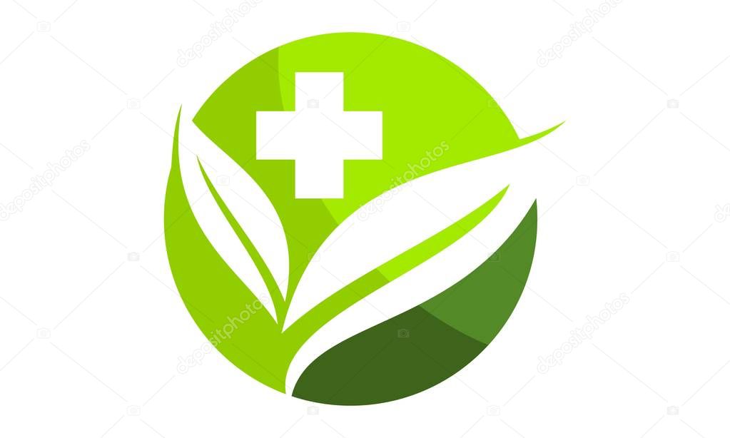 Herbal medicine Logo Design Template Vector