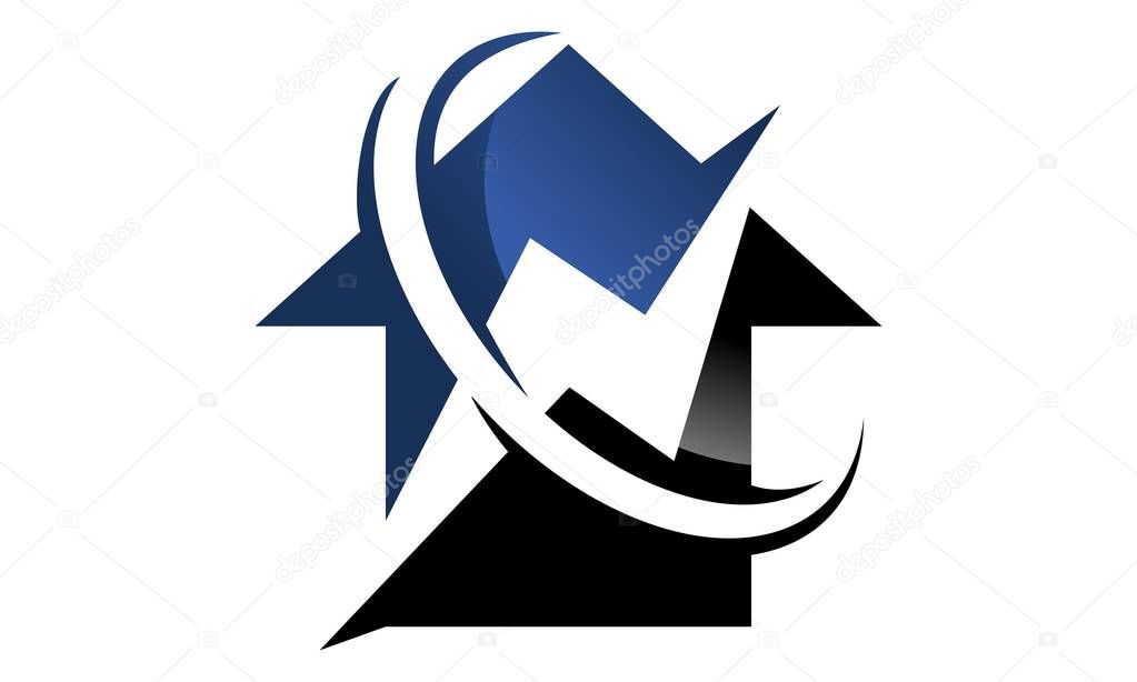 Electricity Home Solutions Logo Design Template Vector