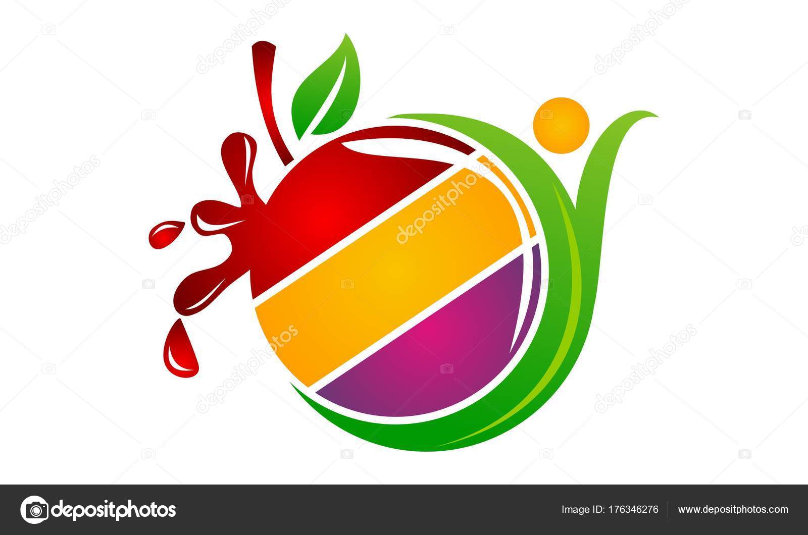 Succès, nutrition saine, modèle de logo vectoriel — Image vectorielle alluranet © #176346276