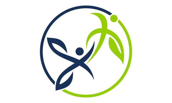Vida de salud Logo Diseño Plantilla Vector — Vector de stock