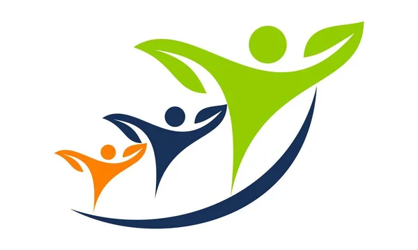 Gesundheit Leben Logo Design Vorlagenvektor — Stockvektor